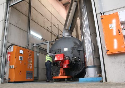 State of the art boiler house and controls including complete Autoflame combustion management system