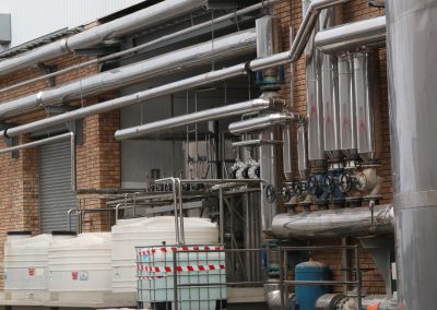 Installation of complete steam reticulation system